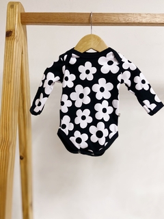 Pronta entrega - Body manga longa flowers - comprar online