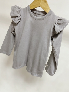 Pronta entrega - Blusa kids manga longa com babado - comprar online