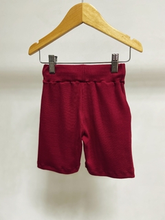 Pronta entrega - Bermuda Jogger canelado marsala - You Boy Kids