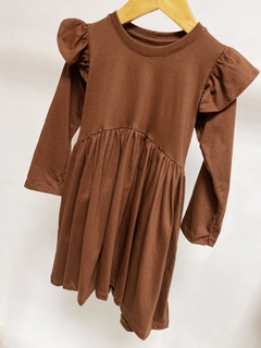 Pronta entrega - Vestido Mullet kids manga longa com babado - You Boy Kids