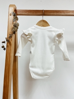 Pronta entrega - Body manga longa com babado off LOVE YOU MORE. - You Boy Kids