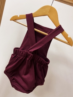 Pronta entrega - Romper baby liso vinho - You Boy Kids