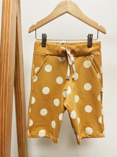 Pronta entrega - Bermuda Jogger kids Ora Bolas mostarda - loja online