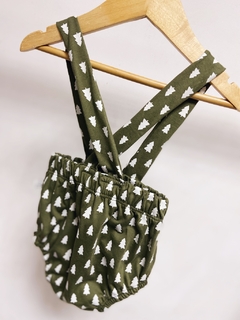 Pronta entrega - Bloomer alça verde Cactus Pinheirinhos off - You Boy Kids