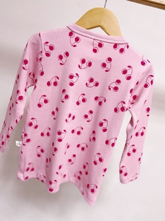 Pronta entrega - cardigan kids canelado cherry - loja online