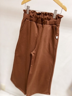 Pronta entrega - Calça kids pantalona bolso lateral moletinho - loja online