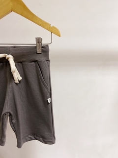 Pronta entrega - Bermuda jogger moletinho cinza magneto - You Boy Kids
