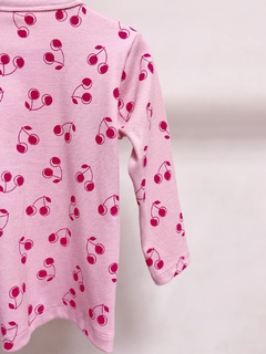 Pronta entrega - cardigan baby canelado cherry na internet