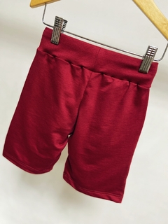 Pronta entrega - Bermuda jogger moletinho Marsala - loja online