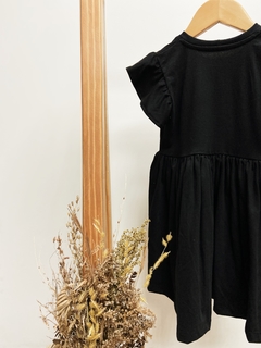 Pronta Entrega - Vestido Mullet manga babado preto - You Boy Kids