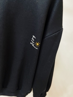 Pronta entrega - casaco moletom oversized peluciado preto you are my sunshine - You Boy Kids
