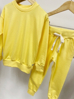PRONTA ENTREGA - Conjunto kids moletinho yellow - loja online
