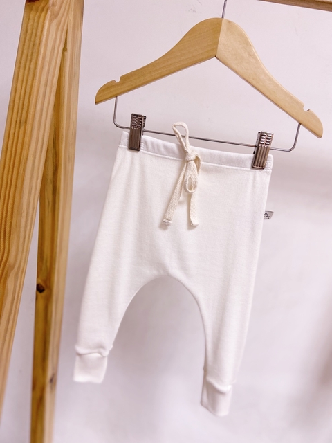 Pronta entrega - calça baby harem canelado off