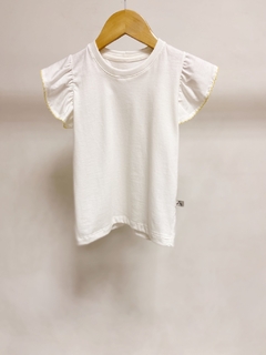 Pronta entrega - blusa babado off picueta yellow - You Boy Kids
