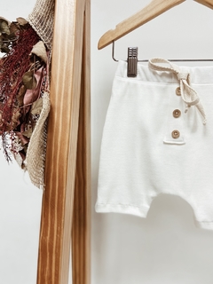 Pronta Entrega - Bermuda saruel Kids com botões canelado Off - You Boy Kids