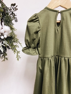 Pronta entrega - Vestido Mullet kids manga princesa verde cactus na internet