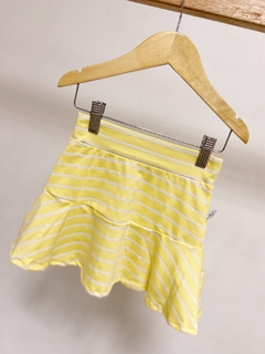 Imagem do Pronta entrega - Saia babado yellow Stripes