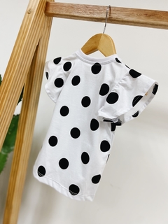 Pronta entrega - Blusa Kids manga babado Bolas - loja online