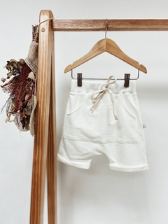 Pronta Entrega - Bermuda Saruel Kids Bolso Canguru Moletinho off