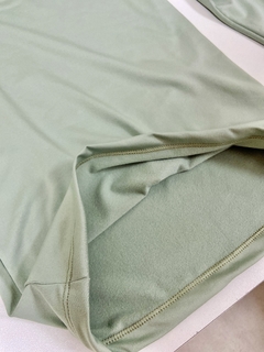 Pronta entrega - Conjunto térmico confort flanelado verde malva na internet