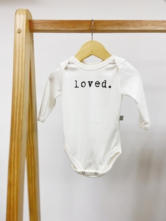 PRONTA ENTREGA - Body manga longa LOVED. off
