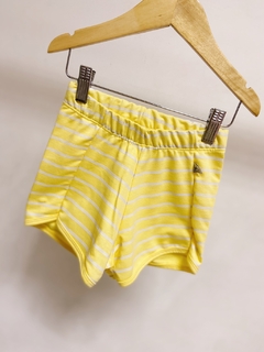 Pronta entrega - Shorts cintura alta moletinho yellow