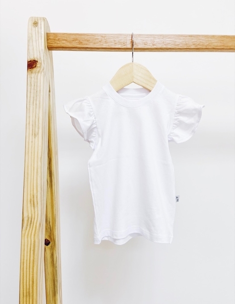 Pronta entrega - Blusa manga babado Branca