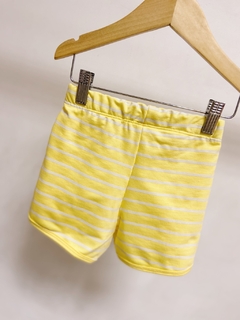 Pronta entrega - Shorts cintura alta moletinho yellow - loja online