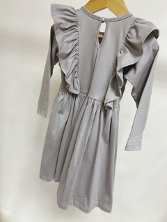 Pronta entrega - Vestido babados kids manga longa