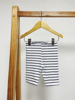 Pronta entrega - Bermuda moletinho com elastano listras