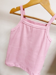 Pronta entrega - regata alça kids canelada tutti-frutti - comprar online