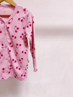 Pronta entrega - cardigan baby canelado cherry - comprar online