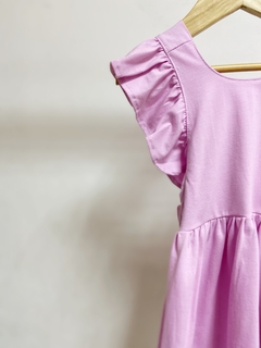 Pronta entrega - Vestido kids liso com babado costas ternura - comprar online