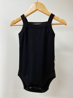 Pronta entrega - body regata baby canelado preto - comprar online