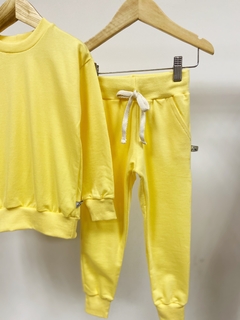 PRONTA ENTREGA - Conjunto kids moletinho yellow - You Boy Kids