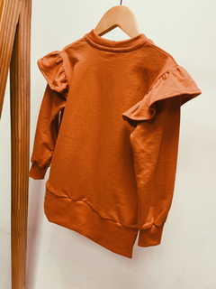 Pronta Entrega - Casaco Mullet kids telha manga babado - loja online