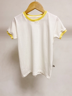 Pronta entrega - Camiseta kids manga curta off friso yellow - You Boy Kids