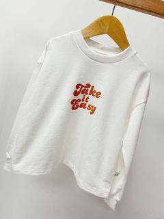 Pronta entrega - Casaco kids take it easy moletinho - comprar online