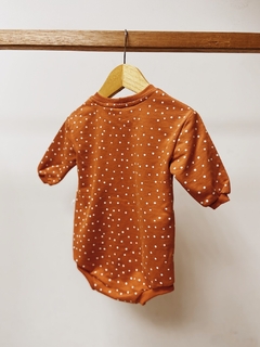 Pronta entrega - romper oversized baby Estampado mini bolinhas - loja online