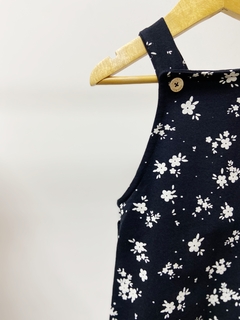 Pronta entrega - jardineira kids floral moletinho na internet