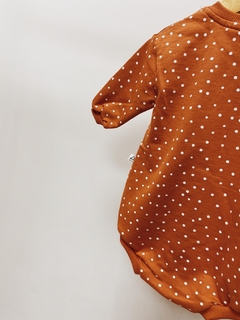 Imagem do Pronta entrega - romper oversized baby Estampado mini bolinhas