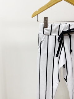 Pronta entrega - Calça Jogger kids moletinho estampada listra retrô - You Boy Kids