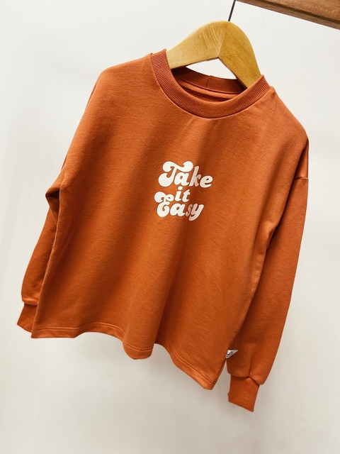 Pronta entrega - Casaco kids take it easy moletinho