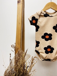 Pronta entrega - Body manga curta flores estamparia digital - You Boy Kids