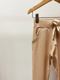 Pronta entrega - Calça jogger kids canelado doce de leite - You Boy Kids