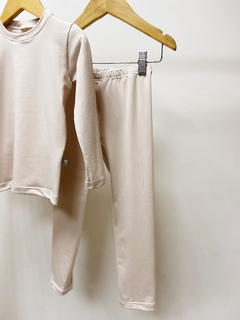 Pronta Entrega - Conjunto térmico confort flanelado aveia na internet