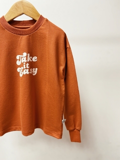 Pronta entrega - Casaco kids take it easy moletinho - comprar online