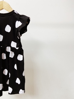 pronta entrega - Vestido kids Mullet estampado manga babado minimalista - loja online