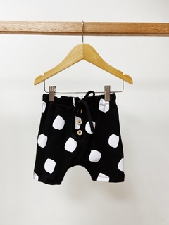 pronta entrega - Bermuda Saruel botões em madeira minimalista - loja online