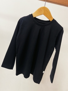 Pronta entrega - Camiseta kids manga longa preta - You Boy Kids